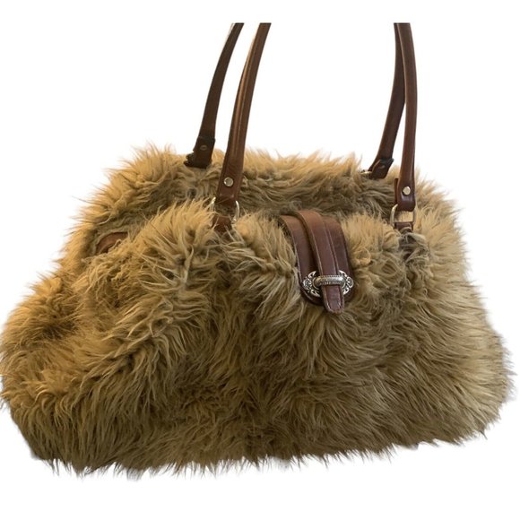 Raviani Texas Custom Designer Overnight Doctors Bag Purse Faux Fur Leather 24" - Picture 1 of 11
